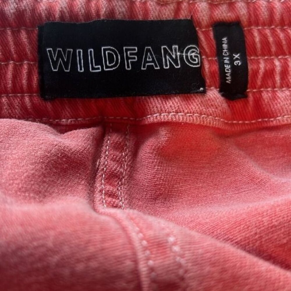 Wildfang Womens Essential Denim Work Skirt Coral Size 3X Stretch Cotton Blend - Picture 10 of 13